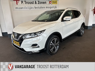 Nissan Qashqai 1.2 N-Connecta | Panoramadak | Keyless | 360 Camera | Lane assist | Half-Lederen bekleding | Cruise control | Climate control | Stoelverwarming | Navigatie | Elek. inklapbare spiegels