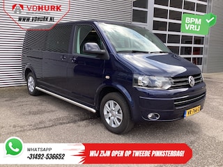 Volkswagen Transporter 2.0 TDI 140 pk DSG Aut. L2 DC Dubbel Cabine Rijdt Goed/ NL Auto/ Cruise/ Camera/ PDC/ Trekhaak