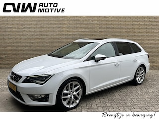 Seat Leon ST 1.4 TSI 150pk ACT | FR Dynamic | Panoramadak | Trekhaak | Leder/alcantara | Navigatie | Cruise control | LED | DAB | Sportstoelen | 18 inch lichtmetalen velgen | Volledig onderhouden