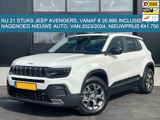 Jeep Avenger Longitude 54 kWh 21 STUKS |385WLTP|APPLE CARPLAY|ANDROID AUTO|LED|CRUISE CONTR.|KEYLESS GO|STANDKACHEL|1e EIG.|IN.BTW