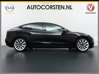 Tesla Model 3 SR+60kWh 325PK 19" FSD-3 AutoPilot Leer PanoDak Adaptive cruise Camera's Elektr.-Stuur+Stoelen+Spiegels+Geheugen+Easy-Entry+Verwarmde stoelen Park assistent PDC-A+Voor WIFI Ecc Lane-Assist Speed-Assist Standard RWD Plus Ecc Navigatiesysteem full map LED-a+v Comfortstoel(en) ACC Dual-ECC DAB Voorverwarmen interieur via App Keyless via Telefoonsleutel One-Pedal-Drive Orig. nlse auto tot 11kw laden thuis ! Garantie Accu tot 14-12-2027 max 160.000km 1584kg licht!