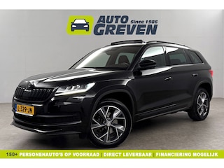 Skoda Kodiaq 1.5 TSI Sportline Business 7p. 150PK DSG Pano Virtual LED Camera Carplay Memory Trekhaak 19"LMV Clima Cruise Navi PDC