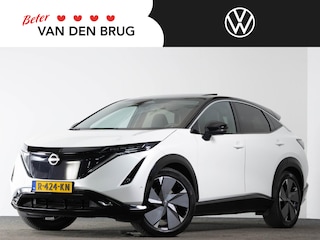 Nissan Ariya Evolve 91 kWh 242 PK | LED | Panoramadak | 360 Camera | Stoelverwarming + Verkoeling | Head-Up | Warmtepomp |