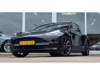 Tesla Model 3 Performance AWD 75 kWh 3.4s naar de 100 :-) 20" LM velgen