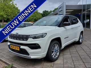 Jeep Compass 4xe 240 Plug-in Hybrid Electric S | Navi | Apple Carplay+Android Auto | Clima | Adap.Cruise | Keyless Entry | Pdc V+A+Camera | Stoel+Stuurwielverwarming | Rijstrook+Licht+Regensensor