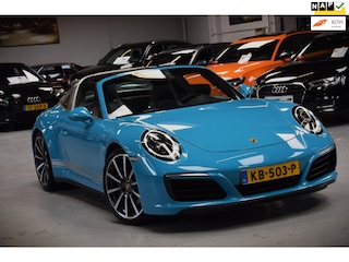 Porsche 911 991.2 3.0 Targa 4 *Miami Blue* Navi|Matrix|Leder|Dealer onderhouden|Sport-Uitlaat