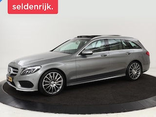 Mercedes-Benz C-klasse 180 AMG | Panoramadak | Leder | Camera | Navigatie | Climate control | Full LED | Cruise control | Park Assist | Bluetooth