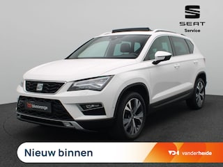 Seat Ateca 1.4 EcoTSI Xcellence 150PK DSG Pano-Schuifdak, Keyless, Alarm, Adaptieve Cruise Controle, Achteruitrijcamera, Elektr. Bestuurderstoel, Navi, Stoelverwarming, Trekhaak, 18"