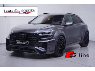 Audi Q8 55 TFSI quattro Prior bodykit en tuning 430PK pano digi-cockpit Vossen 23"lmv head-up keyless entry en start Matrix verlichting  4-zone clima ACC black-line B&O 360 Camera Led-verlichting lane-assist