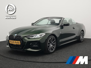 BMW 4-serie Cabrio 420i M Sport Dealer O.H Sanremo Green | Lederen Sportstoelen Memory | Harman Kardon | Nekverwarming | 19"L.M | Apple Carplay | Trekhaak Afn. | Sfeerverlichting |
