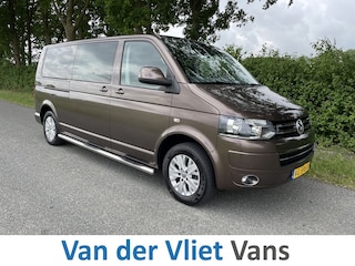Volkswagen Transporter 2.0 TDI 140pk L2 Dubbel Cabine Highline BPM Vrij! 6 persoons, Airco, Navi, PDC V+A, Trekhaak, Onderhoudshistorie aanwezig