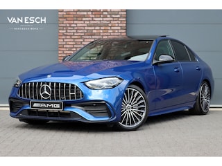 Mercedes-Benz C-klasse 180 AMG Line Aut9 | Panoramadak | Sfeerverlichting | Nightpakket | Camera | Dodehoekassistent | Apple Carplay/Android Auto | Zitcomfortpakket |