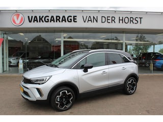 Opel Crossland 1.2-110pk Turbo 'Elegance'. Mooie en luxe hoogzitter met weinig km's ! Volautm. airco dual, cruise control, camera, comfortstoelen, metallic lak,  LM wielen, navigatie, telefoonvoorb., lane- en side assist, parkeersensoren v+a,  LED verlichting  etc.