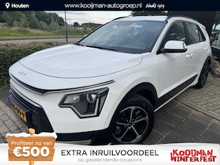 Kia Niro 1.6 GDi Hybrid DynamicLine , Eerste Eigenaar, Parelmoer wit, Adaptieve Cruise, Carplay/Android Auto, Navigatie | Enz...