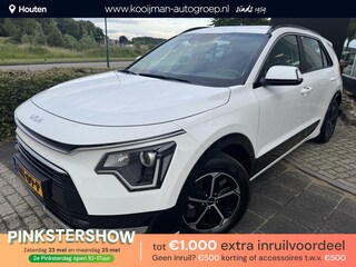 Kia Niro 1.6 GDi Hybrid DynamicLine , Eerste Eigenaar, Parelmoer wit, Adaptieve Cruise, Carplay/Android Auto, Navigatie | Enz...