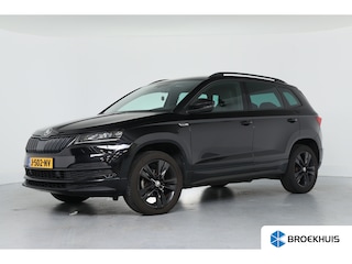 Skoda Karoq 1.5 TSI ACT Sportline Business | Dealer Onderhouden! | Virtual | Trekhaak | Clima | Sfeerverlichting | Stoelverwarming | Camera | navi | Keyless | Cruise