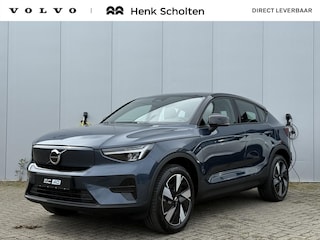 Volvo EC40 Single Motor Extended Range 82 kWh Plus **DIRECT LEVERBAAR** Denim Blue metallic, Connect Microtech/Nubuck (textiel) Charcoal/Charcoal, Driver Assist Pack, Power Seats Pack, 19" Lichtmetalen velgen, Dak in contrasterend Black Stone Solid