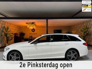 Mercedes-Benz C-klasse Estate 250 AMG Garantie Head-up 360 Lane Hout Elek Achterklep StoelVW Lane Blindspot ACC Sfeer Led Rijklaar