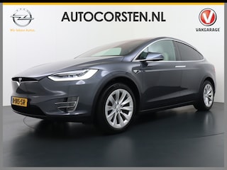 Tesla Model X Long Range 100kwh AWD 541PK 7-Persoons Leder Trekhaak Premium Audio FSD-3 Computer Autopilot Camera's Navi Ecc Stuur+Stoelverwarming Adaptive Led Koplampen Panoramische voorruit Lmv Adap.onderstel Performance Pack Ambiente Verlichting Wifi Verkeersborddetectie Garantie op accu en motor tot 06-05-2028 / 240.000km Trekgewicht 2.250KG Nieuwprijs €100.500