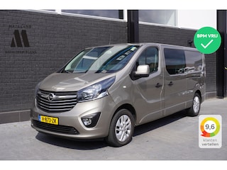 Opel Vivaro 1.6 CDTI 125PK L2 Dubbele Cabine 2x Schuifdeur EURO 6 - Airco - Navi - Cruise - € 12.950,- Excl.
