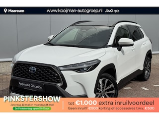 Toyota Corolla Cross 1.8 Hybrid Executive Edition Panoramadak, Dodehoekdetectie, Parkeersensoren voor + achter, Elektrische achterklep, Led, Navi, Garantie t/m 2034!