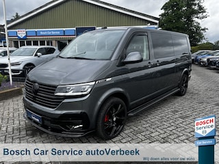 Volkswagen Transporter Bulli L2H1 2.0TDi 200pk DSG DC | Black Edition | Leer/alcantara | Dubbele cabine | 2x Schuifd m.Sluithulp | 20" LMV | Full Options