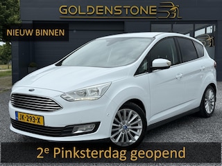 Ford C-MAX 1.0 Titanium Navi,Trekhaak,Clima,Cruise,6 Bak,125pk,Stuurverw,Stoelverw,Pdc V+A,Lm velgen,Nieuwe Apk bij Aflevering