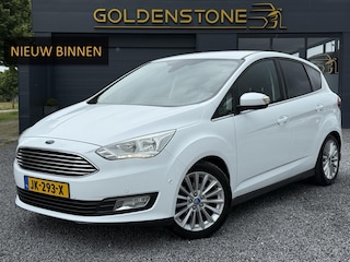 Ford C-MAX 1.0 Titanium Navi,Trekhaak,Clima,Cruise,6 Bak,125pk,Stuurverw,Stoelverw,Pdc V+A,Lm velgen,Nieuwe Apk bij Aflevering