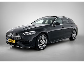 Mercedes-Benz C-klasse Estate 300 e AMG Line(Dealer OnderH, Panorama, Sfeer verlichting, StoelV, Carplay, Parkeersensoren, Etc)