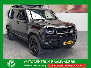 Land Rover Defender 110 2.0 P300 110 HSE 23 INCH NAVIGATIE PANORAMA SCHUIF/KANTELDAK CRUISE CONTROL CLIMATE CONTROL KEYLESS GO RIJSTROOKSENSOREN APPLE CARPLAY/ANDROID 360 CAMERA ZEER MOOI !! Brgl