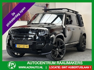 Land Rover Defender 110 2.0 P300 110 HSE 23 INCH NAVIGATIE PANORAMA SCHUIF/KANTELDAK CRUISE CONTROL CLIMATE CONTROL KEYLESS GO RIJSTROOKSENSOREN APPLE CARPLAY/ANDROID 360 CAMERA ZEER MOOI !! Brgl