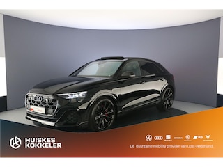 Audi Q8 4.0 TFSI SQ8 quattro | S Line | B&O 3D | Uitgebreid Leer | Head Up |Stoelverwarming - Ventilatie | Adapt. Onderstel | Adapt. Cruise | Pano. Dak | Nachtzicht | Trekhaak | Memory | Softclose | Alcantara |