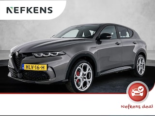 Alfa Romeo Tonale SUV Veloce Hybrid 280 pk Automaat | Navigatie | Elektrisch Glazen Panoramadak | Rondomzicht Camera | Lederen Bekleding | Voorstoelen Verwarmd | Elektrische Achterklep met Sensor | Matrix LED Koplampen | Adaptieve Cruise Control | 20" Lichtmetalen Velgen | Apple Carplay/Android Auto |