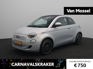 Fiat 500 La Prima 42 kWh | DEMO | Lederen Stoelbekleding | NAVI | Camera | 17'' LM. Velgen | Stoelverwarming | Blind Spot |