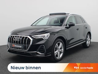 Audi Q3 35 TFSI S Line Pro Line 150PK S-Tronic Pano-Schuifdak, Side Assist, Cruise Controle, Stoelverwarming, Achteruitrijcamera, Matrix-LED Verlichting, Trekhaak, 19" LM Velgen