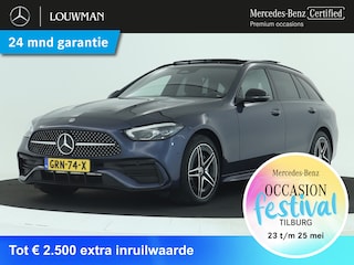 Mercedes-Benz C-klasse Estate 300 e AMG Plug-In Hybride | AMG Styling | Panorama Schuif-Kanteldak | Trekhaak | Memory Pakket | EASY PACK achterklep | Inclusief 24 maanden MB Certified garantie voor Europa.