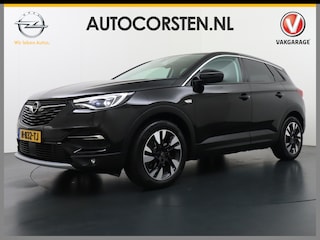Opel Grandland X T131pk AUT.8 Ultimate Trekhaak Camera Navi Apple Carplay Android Auto Cruise Dual-Ecc Led AGR Sport Comfort-Stoelen Laneassist+Correctie Elektrische-A-klep PDC-A+Voor 18"LM Intellilink Licht+RegenSensor El.Spiegels Dodehoekassist Stoel+Stuur+Voorruit-Verwarmd Keyless Privacy glas 1.2 Turbo €41.700 nieuw Orgineel NL.se auto 1e Eigenaar Dealer onderhouden!