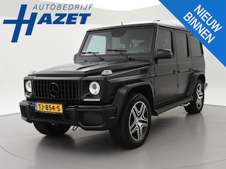 Mercedes-Benz G-klasse 63 AMG V8 544 PK G63 MAT SATIN BLACK + DESIGNO LEDER | DISTRONIC+ | STANDKACHEL | SCHUIFDAK