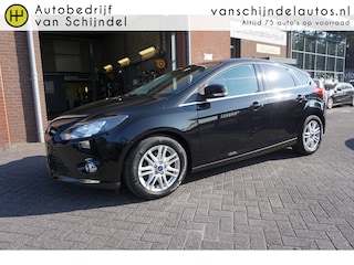 Ford Focus 1.0 ECOBOOST TITANIUM ORIGINEEL NEDERLANDS NAVI TREKHAAK ECC AIRCO CRUISECONTROL PARKEERSENSOREN BLUETOOTH LMV 4X ELECTR.RAMEN/SPIEGELS