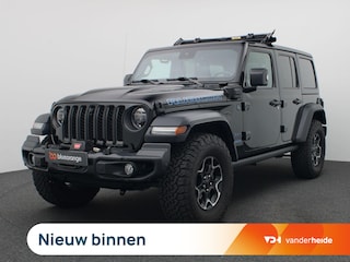 Jeep Wrangler Unlimited 4xe 380 Rubicon 380PK Aut. BTW Auto, adaptive cruise, trekhaak, stuur-stoelverwarming, Camera V+A, elektrische lier, side assist, keyless