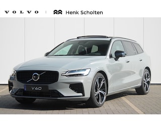 Volvo V60 T6 350PK Plug-in hybrid AWD Plus Dark Panoramisch Schuif-/kanteldak | 360 graden camera | Bowers & Wilkins audiosysteem | Verwarmbare voorstoelen | Verwarmbaar stuurwiel | Adaptieve Cruise Control | Pilot Assist | Extra getint glas achter