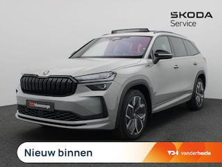 Skoda Kodiaq 1.5 TSI MHEV Sportline Business 150PK DSG Matrix led, trekhaak, verwarmbare voorruit, panoramadak, elektrische voorstoelen, keyless, derde zitrij, 20" lichtmetaal