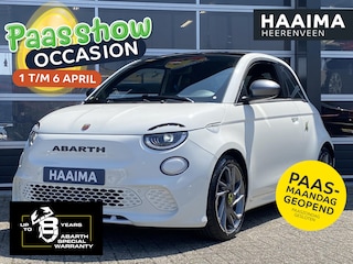 Abarth 500 Turismo 42 kWh | NIEUW | Eyecatcher | Alcantara | Keyless Entry&Go | Panoramadak | Antidote White