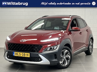 Hyundai Kona 1.6 GDI HEV Premium Sky OPEN DAK | LEDER | NAVIGATIE | STOELVERWARMING + KOELING | LUXE UITVOERING!
