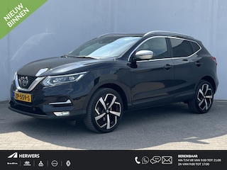 Nissan Qashqai 1.3 DIG-T Tekna + / Trekhaak (Trekgewicht 1.500kg) / Panorama-dak / 360° Camera / Stoelverwarming voor / Apple Carplay & Android Auto / Cruise- en Climate Control / Keyless Entry & Start / Navigatie full map / Elektrisch verstelbare voorstoelen met geheugenset / Bose Premium Audio / Lederen bekleding / Dodehoek Detectie