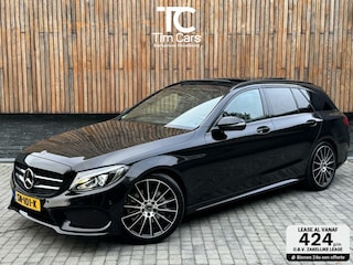 Mercedes-Benz C-klasse Estate 180 AMG-line Automaat | Panoramadak | Lederen bekleding | Stoelverwarming | Burmester Audio | Achteruitrijcamera | LED verlichting | 19 inch lichtmetaal | Parkeersensoren voor en achter