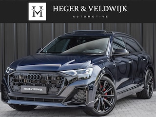 Audi Q8 60 TFSI e QUATTRO PRO LINE S COMPETITION | PANORAMADAK | CARBON |BANG & OLUFSEN ADVANCED | S-SEATS | CARBON INLEG | 360 CAMERA | HEAD-UP | AMBIANCE INTERIEUR | TREKHAAK | ADAPTIVE CRUISE | 4-WHEELBESTURING | SOFT-CLOSE | LUCHTVERING | SOFT-CLOSE |