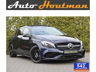 Mercedes-Benz A-klasse 45 4MATIC 381 PK Schaalstoelen|Memory|Pano|H&K|Camera|Dealeronderhouden|NL auto|Handcrafted