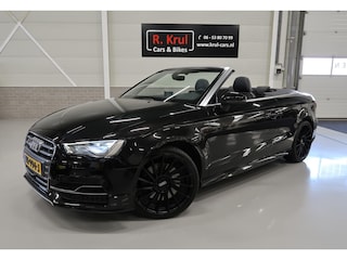 Audi A3 Cabriolet 2.0 TFSI S3 quattro Zwart Leer Navigatie 19 inch Boekjes/facturen aanwezig Camera Adaptieve Cruisecontrol B&O DriveSelect Magnetic Ride Sportstoelen Nette auto! cabrio