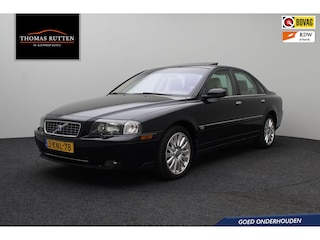 Volvo S80 2.5T Summum 2004 Schuif/ kanteldak | Climate control | Cruise control | Lederen bekleding | Stoelverwarming | Elektrisch verstelbare stoelen | Elektrische ramen + spiegels | Lichtmetaal | Centrale vergrendeling op afstand